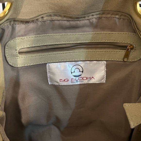 Big Budda Light Brown Canvas Tote - Picture 6 of 8